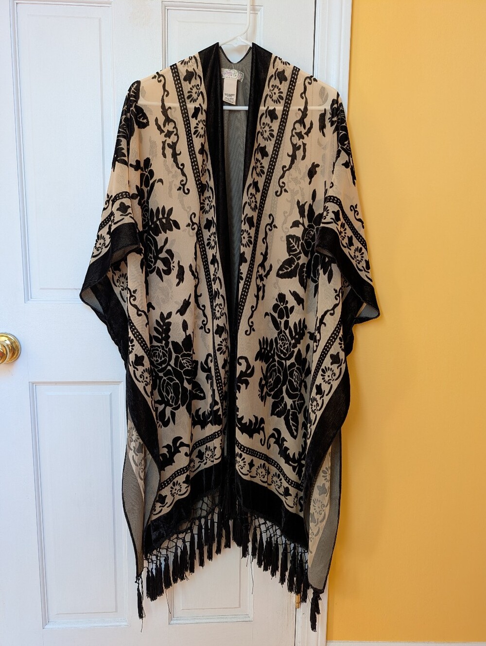 Free People Nightbird Burnout Duster Kimono